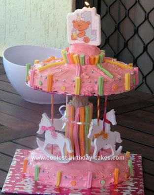 Kids Birthday Cakes on Coolest Merry Go Round Birthday Cake 25