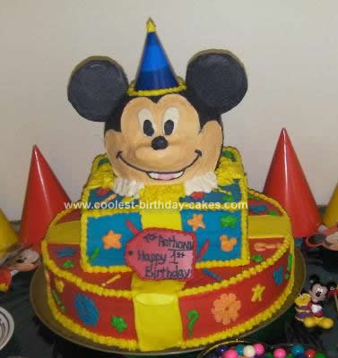 Birthday Cakes  Vegas on Pin Free Mickey Mouse Head Template Cake On Pinterest