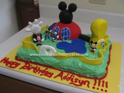 Mickey Mouse Birthday Cakes on Coolest Mickey Mouse Clubhouse Cake 23