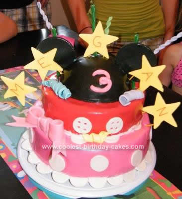 Mickey Mouse Clubhouse Birthday Cake on Coolest Mickey Mouse Minnie Mouse Birthday Cake 86