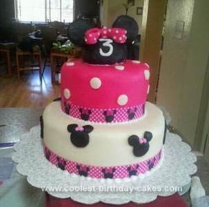 Minnie Mouse Birthday Cakes on Coolest Minnie Mouse 3rd Birthday Cake 101