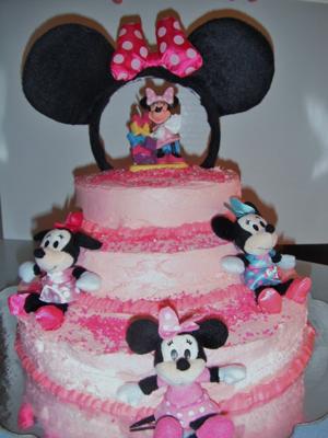  Story Birthday Cake on Coolest Minnie Mouse Cake 98