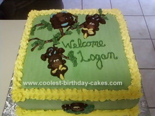 Monkey Birthday Cakes on Coolest Monkey Cake Design 89