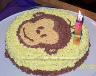 Monkey Birthday Cake on Coolest Monkey Face Birthday Cake 61