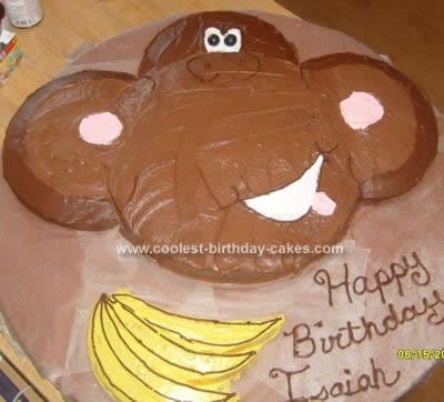 Monkey Birthday Cakes on Coolest Monkey Man Cake 90