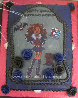 Pirate Birthday Cake on Homemade Monster High Cake