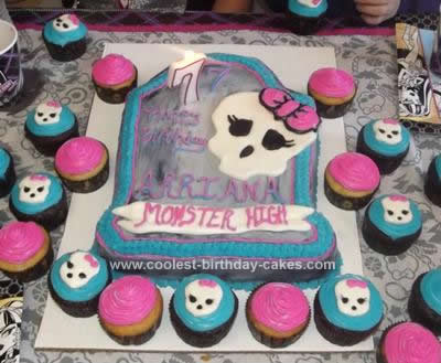 Homemade Monster High Cake
