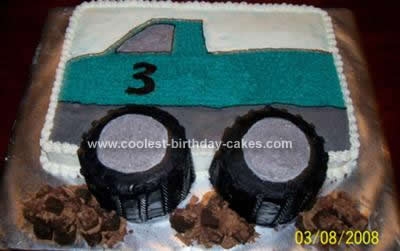 Monster Truck Birthday Cakes on Images Of Coolest Monster Truck Birthday Cake 77 Wallpaper