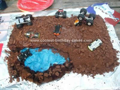 Monster Truck Birthday Cakes on Coolest Monster Truck Dirt Cake Design 75