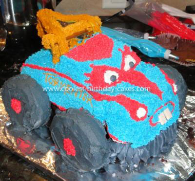 Monster Truck Birthday Cake on Coolest Monster Truck Mater Cake