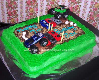 Monster Truck Birthday Cakes on Coolest Monster Trucks Cake Idea 74
