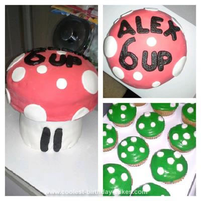 Mario Birthday Cakes on Coolest Mushroom Mario Party Cake 118