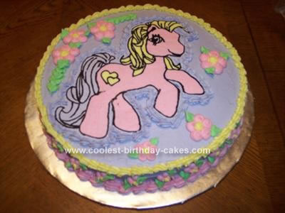  Pony Birthday Cake on Homemade My Little Pony Cake