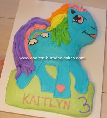  Birthday Cake Recipes on Pony Birthday Cake On My Little Pony Cake Rainbow Dash