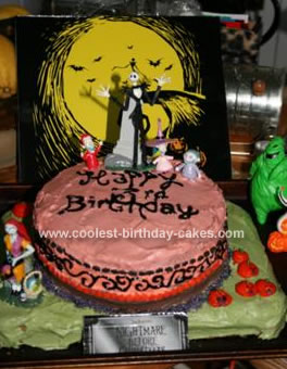 Birthday Party Theme on Coolest Nightmare Before Christmas Birthday Cake 14