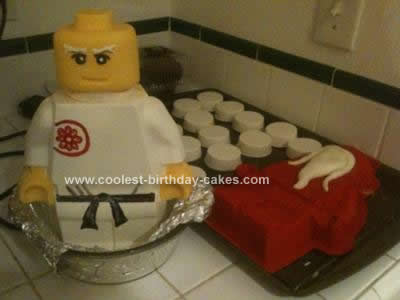 Lego Birthday Cakes on Coolest Ninjago Sensei Wu Lego Cake 60