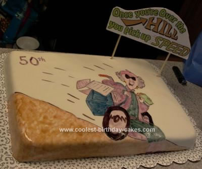 Funny Birthday Cake on Coolest Over The Hill Cake 17