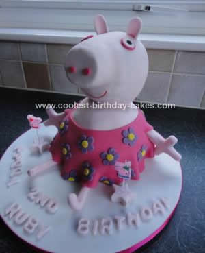 Peppa  Birthday Cake on Coolest Peppa Pig 3d Birthday Cake 39