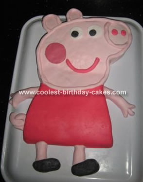 Peppa  Birthday Cake on Coolest Peppa Pig Cake 3