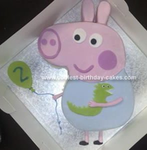 Dinosaur Birthday Party on Coolest Peppa Pig Cake 7