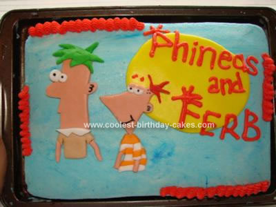 Phineas  Ferb Birthday Cake on Co To Je Za Obr  Sky Dy   To Nen   Phineas Ani Ferb A Video K Tomu