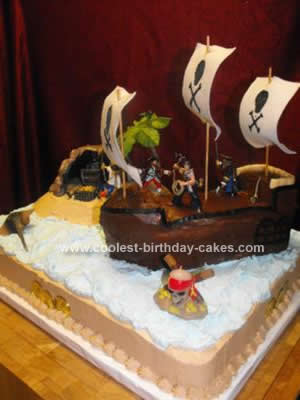 Birthday Cake Pics on Coolest Pirate Birthday Cake 45