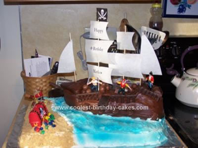 Homemade Pirate Cake I went on this site and took a few ideas from several