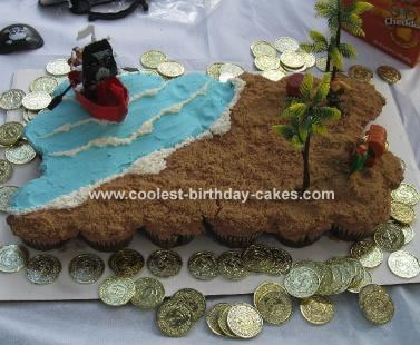 Cupcake Birthday Cake on Coolest Pirate Island Cake 31