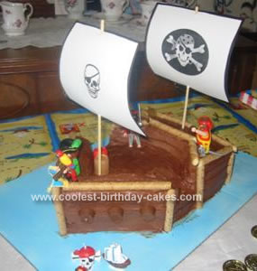 Pirate Birthday Cakes on Coolest Pirate Ship Birthday Cake 91