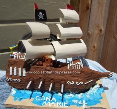 Coolest Pirate Ship Birthday Cake 99. by Laura (San Francisco, CA )
