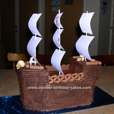  Story Birthday Cakes on Coolest Pirate Ship Cake 86