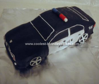 Cars Birthday Cakes on Coolest Police Car Cake 7