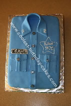   Birthday Cake on Coolest Police Shirt Cake 38