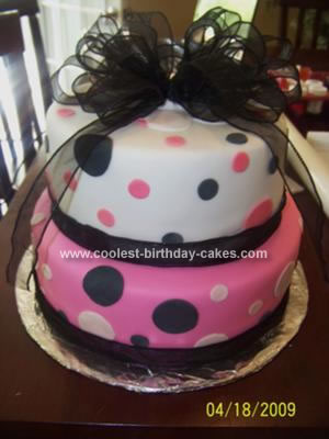 Homemade Birthday Cake on Coolest Polka Dot Cake 4