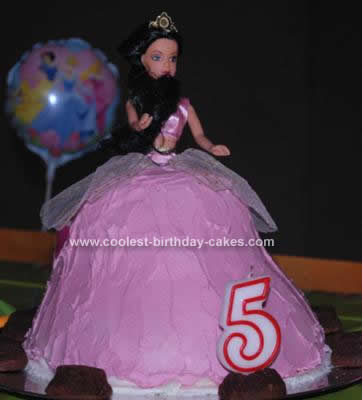 Homemade Birthday Cake on Homemade Princess Birthday Cake