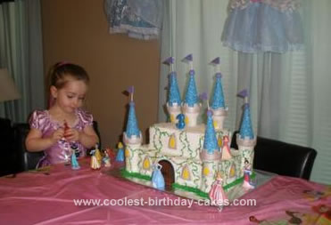 Castle Birthday Cake on Coolest Princess Birthday Castle Cake 589