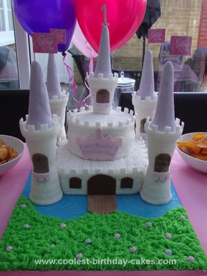 Homemade Birthday Cake on Homemade Princess Castle Birthday Cake