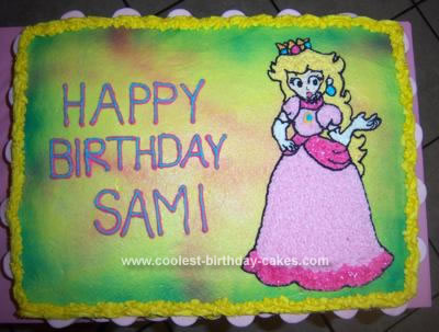 Birthday Cake Toppers on Coolest Princess Peach Cake 42