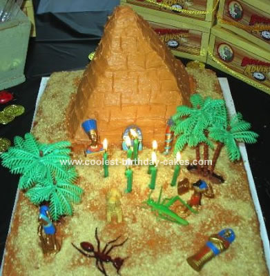 Indiana Jones Birthday Party on Coolest Pyramid Cake 4