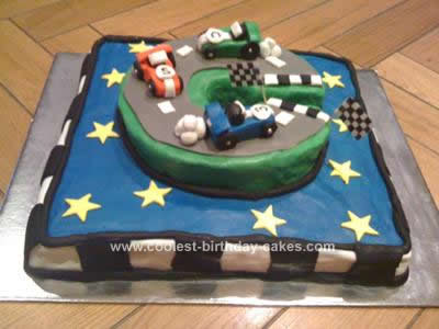 Cars Birthday Party on Coolest Racing Car Track Birthday Cake 111