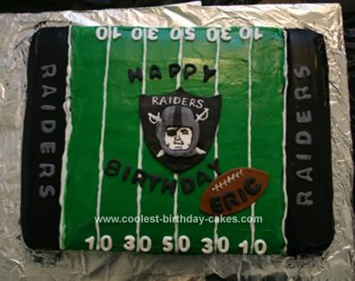 16th Birthday Cakes on Eric S Homemade Raider Cake