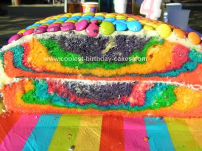 Rainbow Birthday Cake on Coolest Rainbow Birthday Cake 18