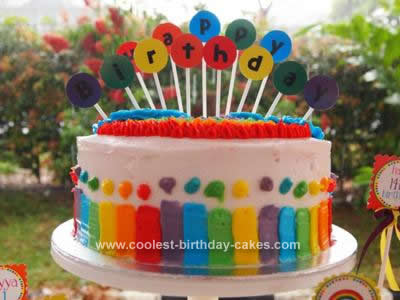 Rainbow Birthday Cake on Piyu Mhari  O Pyari   Happy Birthday Yasho      3322305