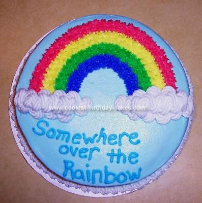 Sports Birthday Cakes on Coolest Rainbow Cake 12