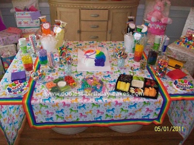 Rainbow Birthday Cake on Coolest Rainbow Unicorn Birthday Cake 11