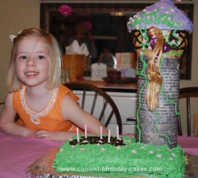 Homemade Birthday Cakes on Homemade Rapunzel Birthday Cake Design