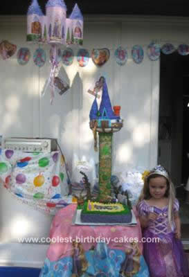 Tangled Birthday Cake on Coolest Rapunzel Tangled Tower Birthday Cake 14