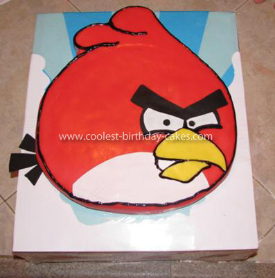 Angry Birds Birthday Cake on Coolest Red Angry Bird Cake 7 21562439 Jpg