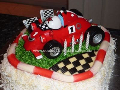 Cars Birthday Cake on Whos Mad About Racing Car Cakes Personalised Cakes Ya Yas