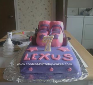 Strawberry Birthday Cake on Coolest Roller Skates Cake 8